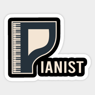 Pianist Sticker